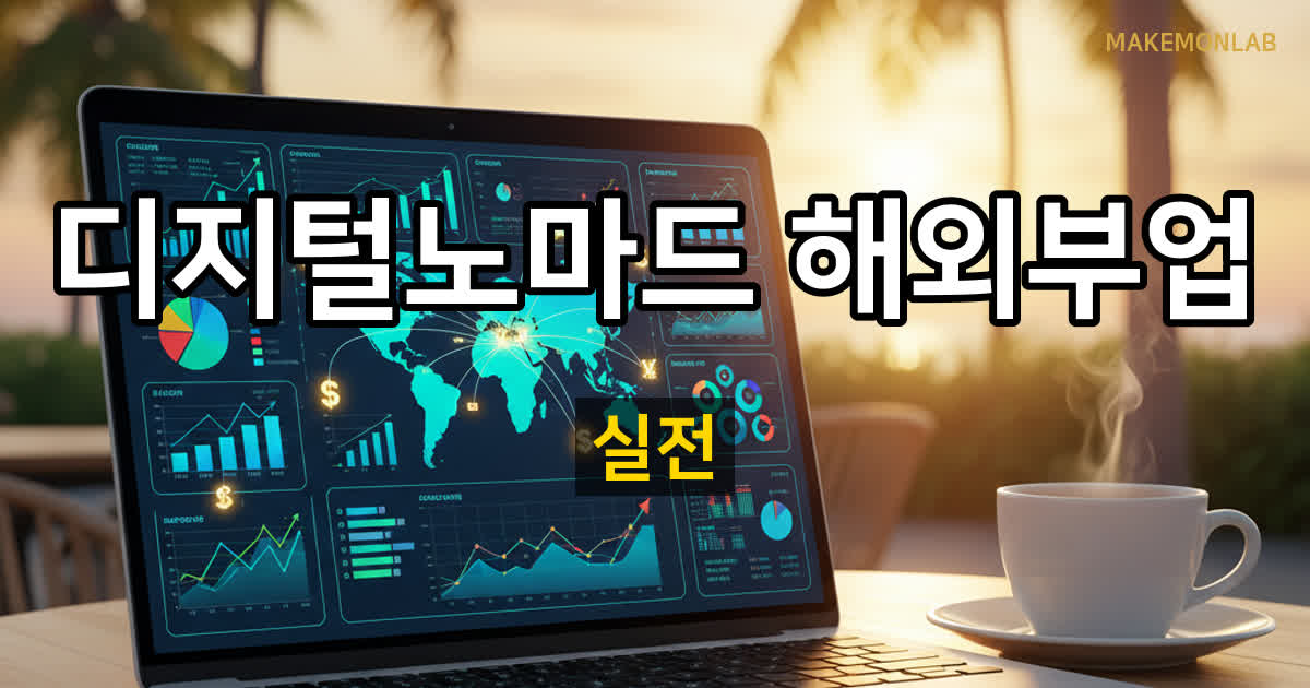 해외에서 돈 버는 디지털 노마드 부업 6가지 — 2026년 실전 가이드 대표이미지