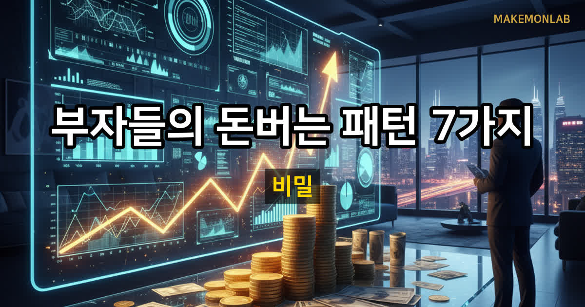 대한민국 부자들의 돈 버는 패턴 7가지 — 부의 지도 대표이미지