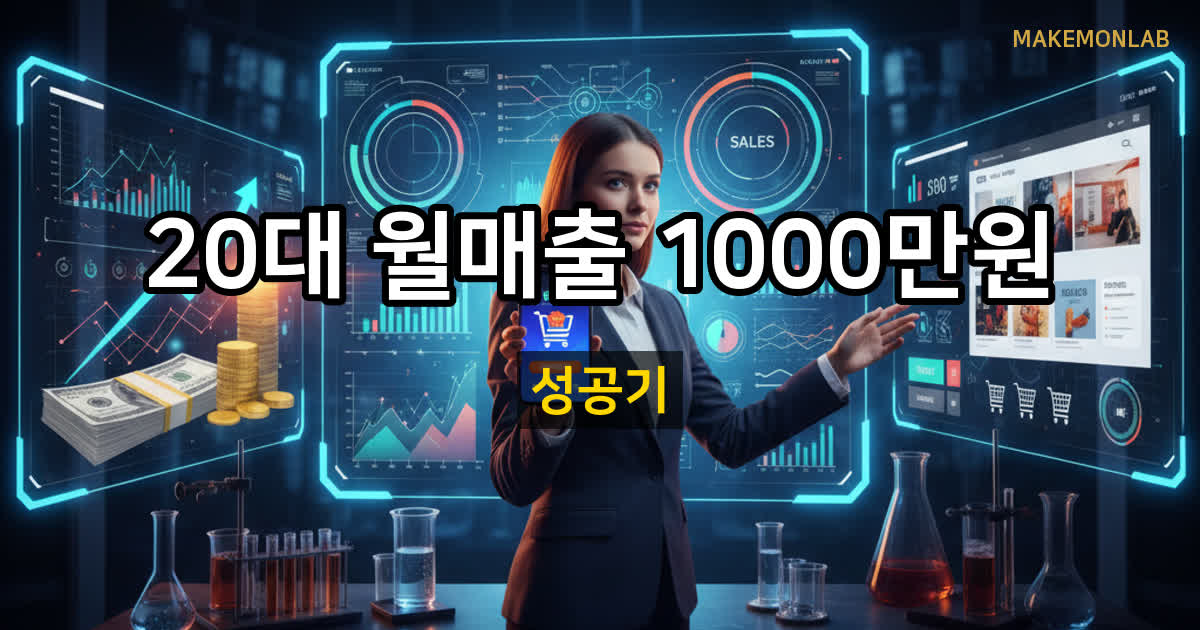 20대 스마트스토어 창업 성공기: 월 매출 1000만원 달성 전략 대표이미지